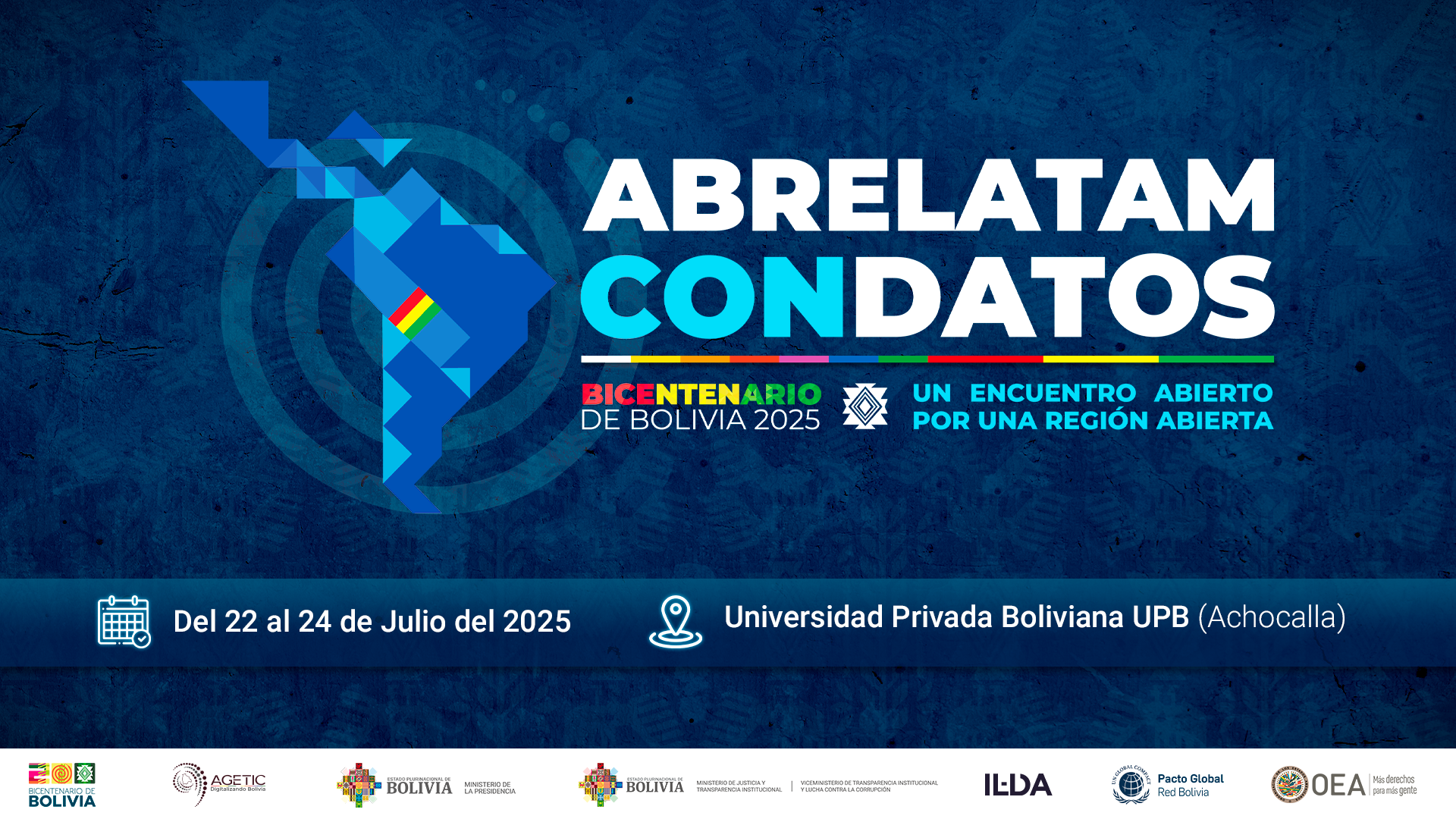 Abrelatam – ConDatos 2025 llega a La Paz, Bolivia