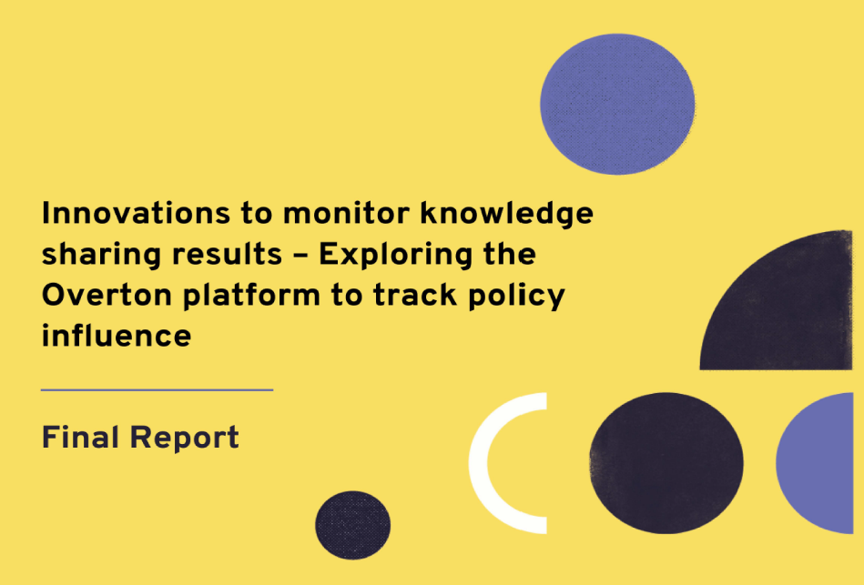 Innovations to monitor knowledge sharing results: final report